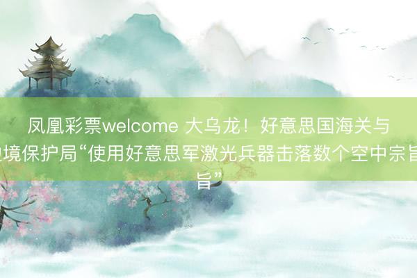 凤凰彩票welcome 大乌龙！好意思国海关与边境保护局“使用好意思军激光兵器击落数个空中宗旨”